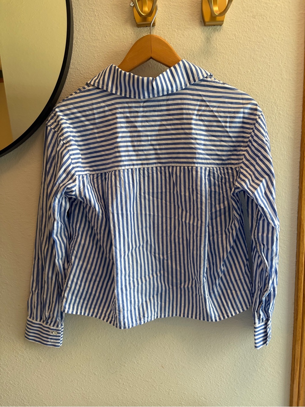 CAbi 6085 Prep School Shirt Boxy Stripe Button Down - Picture 5 of 7
